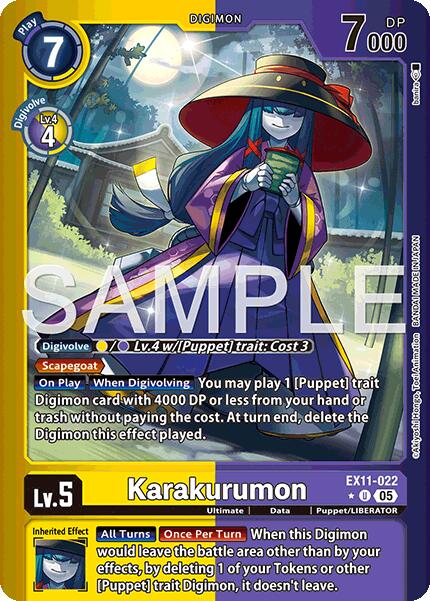 Karakurumon [EX11-022] (Limited Foil) [Dawn of Liberator] | Anubis Games and Hobby