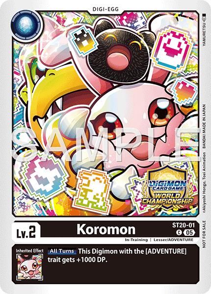 Koromon [ST20-01] (World Championship 26–27 Regionals Season 1) [Starter Deck: Protector of Light] | Anubis Games and Hobby
