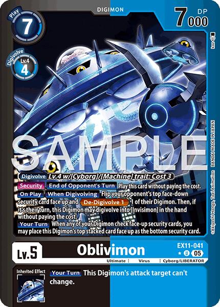 Oblivimon [EX11-041] (Limited Foil) [Dawn of Liberator] | Anubis Games and Hobby