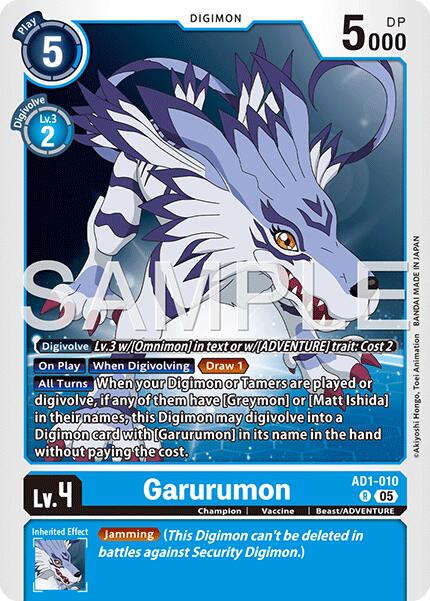 Garurumon [AD1-010] [Advanced Booster Digimon Generation] | Anubis Games and Hobby