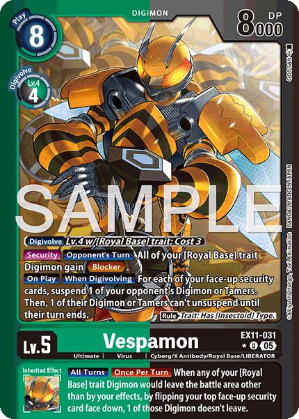 Vespamon [EX11-031] (Limited Foil) [Dawn of Liberator] | Anubis Games and Hobby