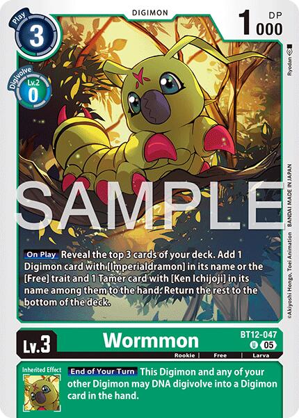 Wormmon [BT12-047] [Advanced Booster Digimon Generation] | Anubis Games and Hobby