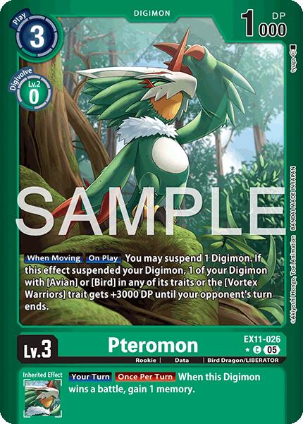 Pteromon [EX11-026] (Limited Foil) [Dawn of Liberator] | Anubis Games and Hobby