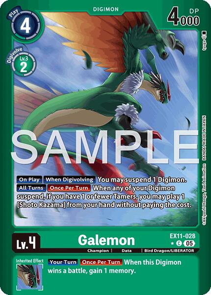 Galemon [EX11-028] (Limited Foil) [Dawn of Liberator] | Anubis Games and Hobby