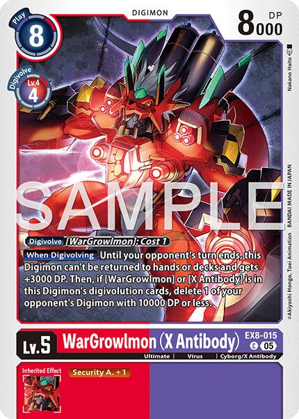 WarGrowlmon [EX8-015] (X Antibody) [Advanced Booster Digimon Generation] | Anubis Games and Hobby