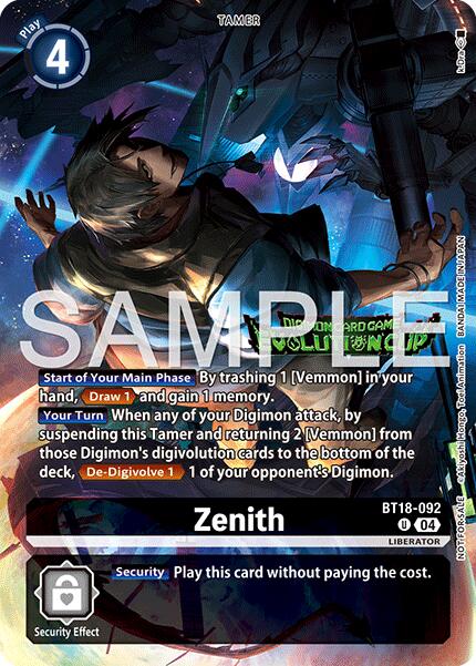 Zenith [BT18-092] (Evolution Cup 2026 Vol. 1 Winner) [Release Special Booster Ver.2.0] | Anubis Games and Hobby