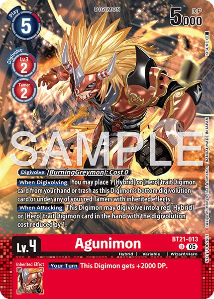 Agunimon [BT21-013] (Event Pack 9) [World Convergence] | Anubis Games and Hobby