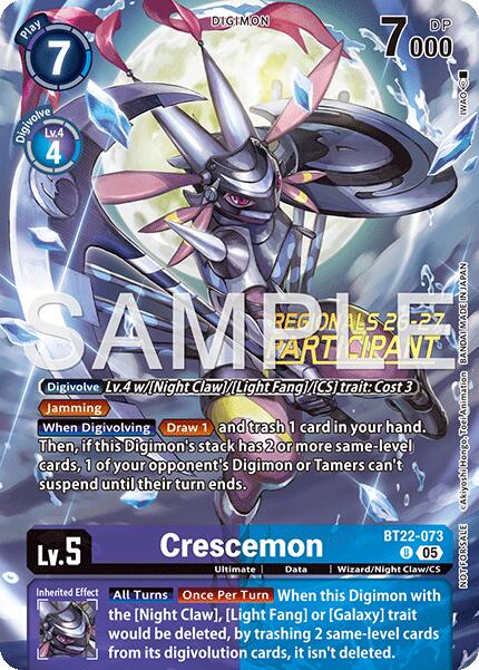 Crescemon [BT22-073] (Regionals 26-27 Season 1 Participant) [Cyber Eden] | Anubis Games and Hobby