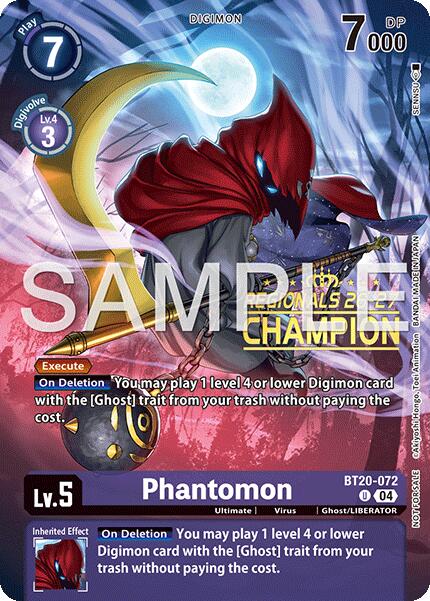 Phantomon [BT20-072] (Regionals 26-27 Season 1 Champion) [Release Special Booster Ver.2.5 Promos] | Anubis Games and Hobby