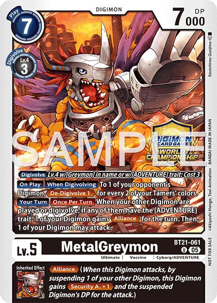 MetalGreymon [BT21-061] (World Championship 26–27 Regionals Season 1) [World Convergence] | Anubis Games and Hobby