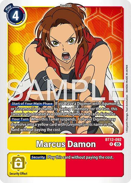 Marcus Damon [BT12-092] [Advanced Booster Digimon Generation] | Anubis Games and Hobby