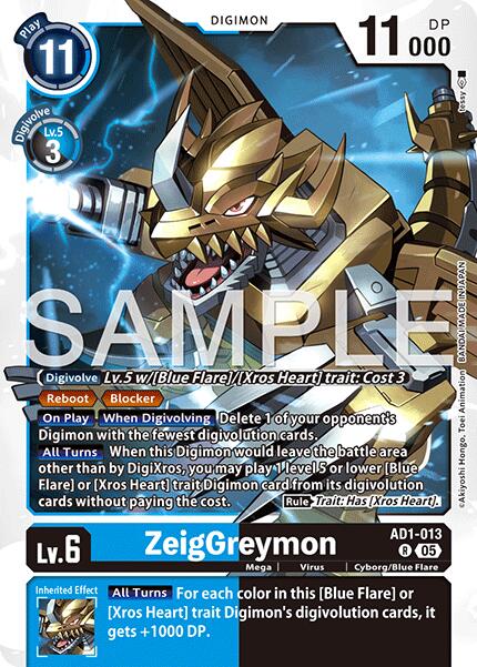 ZeigGreymon [AD1-013] [Advanced Booster Digimon Generation] | Anubis Games and Hobby