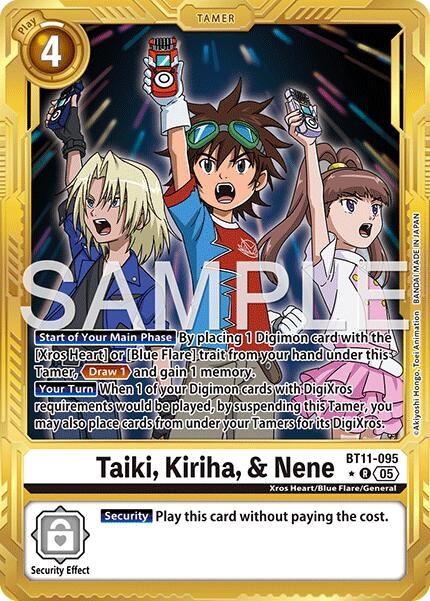 Taiki, Kiriha, & Nene [BT11-095] (Alternate Art) [Advanced Booster Digimon Generation] | Anubis Games and Hobby