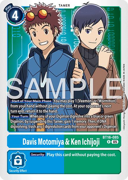 Davis Motomiya & Ken Ichijoji [BT16-085] [Advanced Booster Digimon Generation] | Anubis Games and Hobby