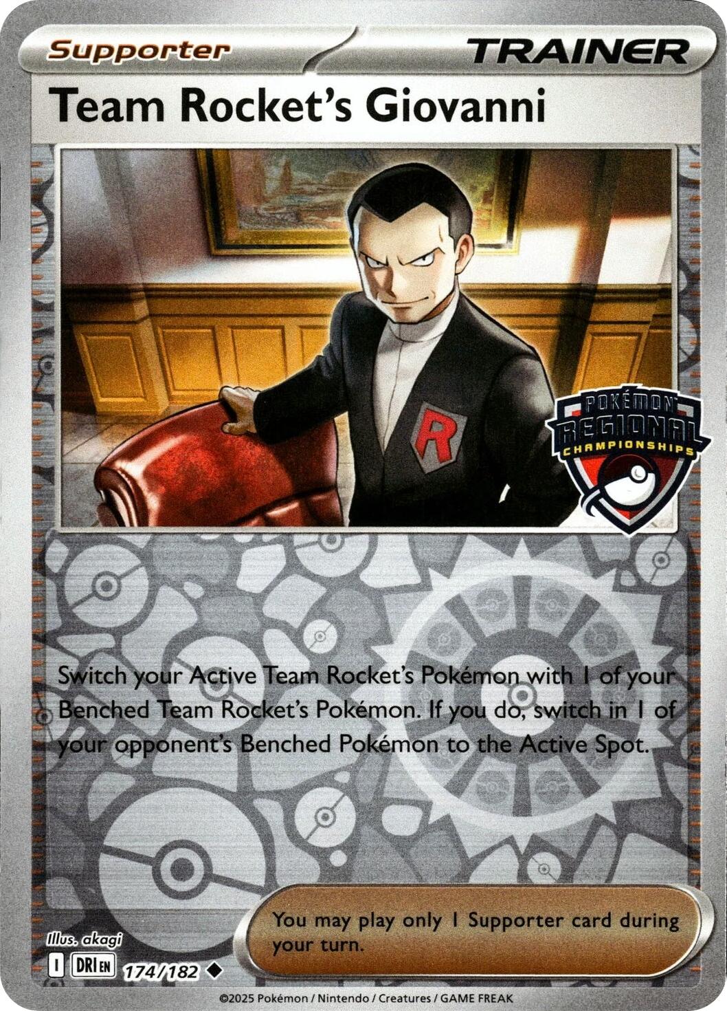 Team Rocket's Giovanni (174/182) [League & Championship Cards] | Anubis Games and Hobby