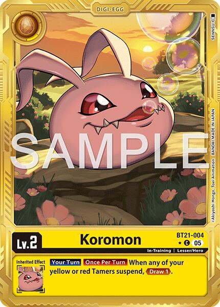 Koromon [BT21-004] (Alternate Art) [Advanced Booster Digimon Generation] | Anubis Games and Hobby