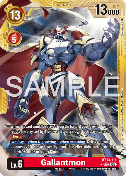 Gallantmon [BT13-111] (Alternate Art) [Advanced Booster Digimon Generation] | Anubis Games and Hobby