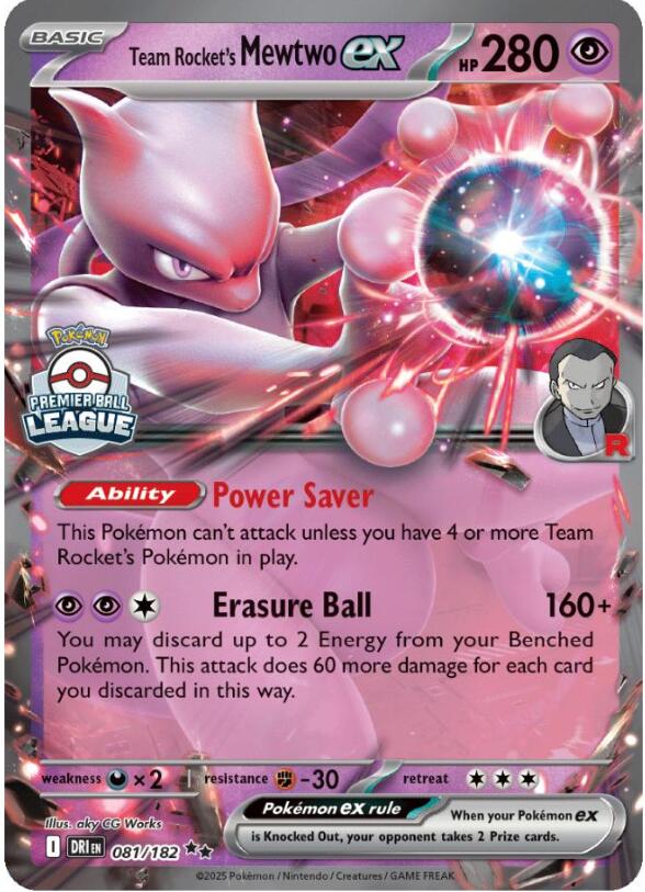 Team Rocket's Mewtwo ex (081/182) [League & Championship Cards] | Anubis Games and Hobby