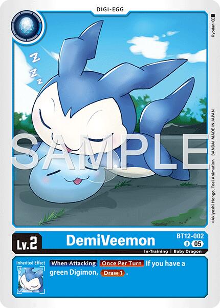 DemiVeemon [BT12-002] (Foil Reprint) [Advanced Booster Digimon Generation] | Anubis Games and Hobby