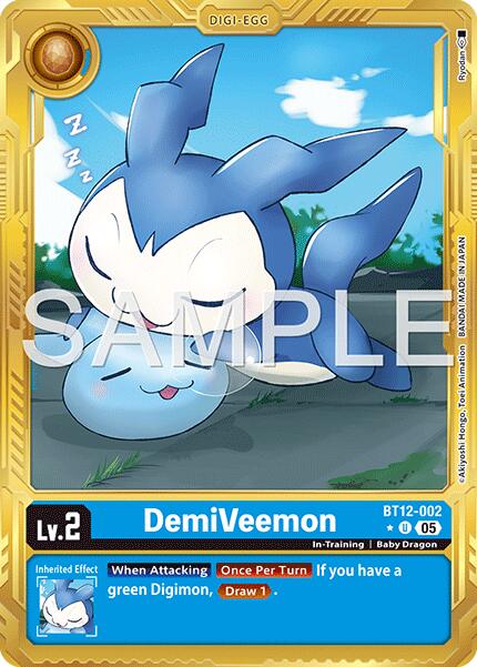 DemiVeemon [BT12-002] (Gold Border) [Advanced Booster Digimon Generation] | Anubis Games and Hobby