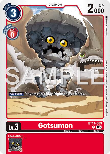 Gotsumon [BT14-009] (Foil Reprint) [Advanced Booster Digimon Generation] | Anubis Games and Hobby