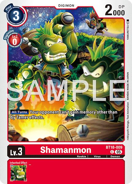 Shamanmon [BT18-009] (Foil Reprint) [Advanced Booster Digimon Generation] | Anubis Games and Hobby