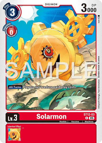 Solarmon [ST12-03] (Foil Reprint) [Advanced Booster Digimon Generation] | Anubis Games and Hobby