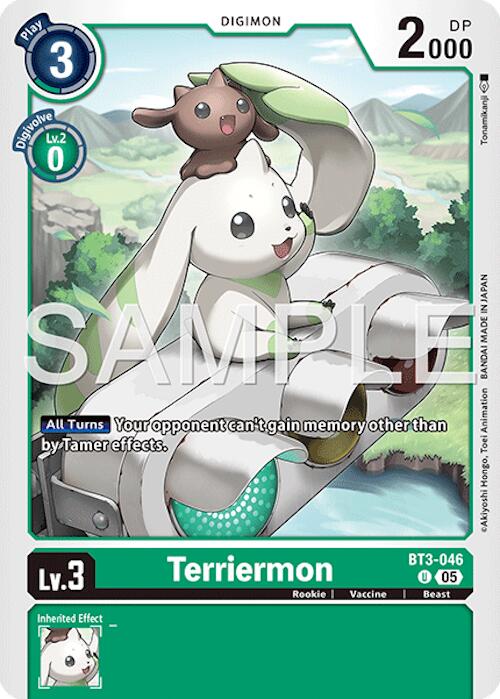 Terriermon [BT3-046] (Foil Reprint) [Advanced Booster Digimon Generation] | Anubis Games and Hobby