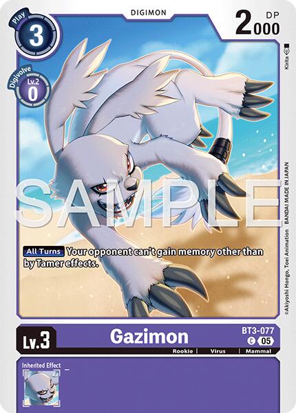 Gazimon [BT3-077] (Foil Reprint) [Advanced Booster Digimon Generation] | Anubis Games and Hobby