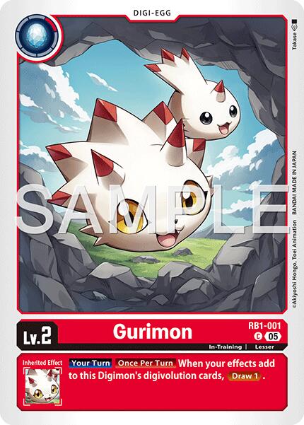 Gurimon [RB1-001] (Reprint) [Advanced Booster Digimon Generation] | Anubis Games and Hobby