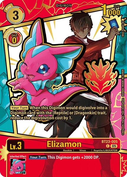 Elizamon [BT23-005] (Rare Pull) [Dawn of Liberator] | Anubis Games and Hobby
