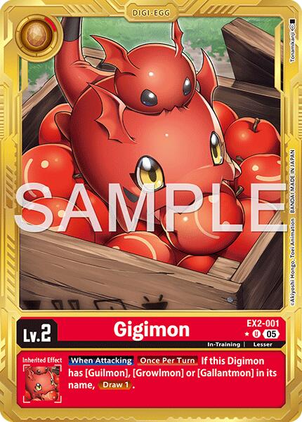 Gigimon [EX2-001] (Gold Border) [Advanced Booster Digimon Generation] | Anubis Games and Hobby