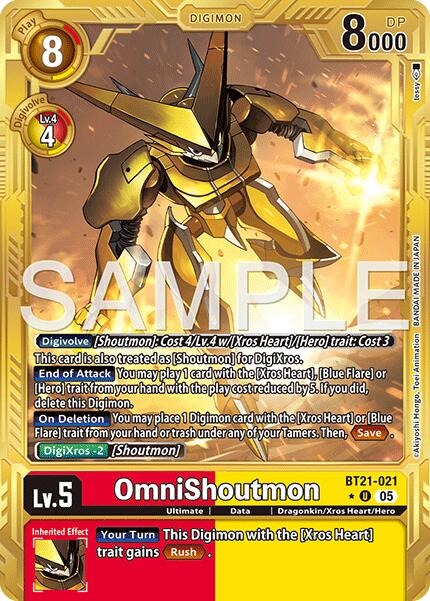 OmniShoutmon [BT21-021] (Gold Border) [Advanced Booster Digimon Generation] | Anubis Games and Hobby