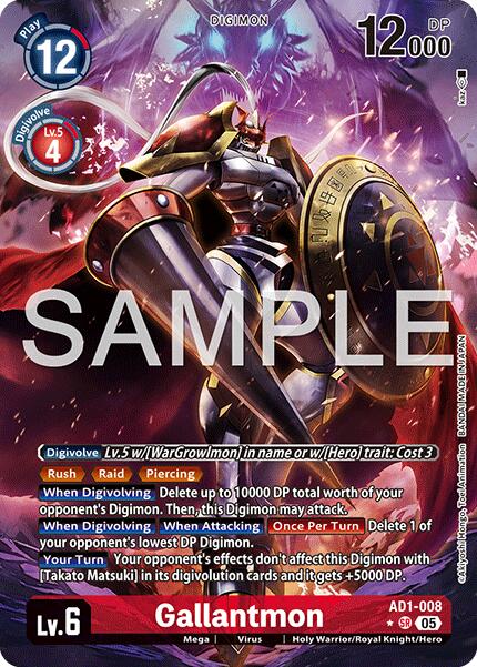 Gallantmon [AD1-008] (Alternate Art) [Advanced Booster Digimon Generation] | Anubis Games and Hobby