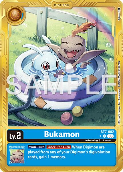 Bukamon [BT7-002] (Gold Border) [Advanced Booster Digimon Generation] | Anubis Games and Hobby