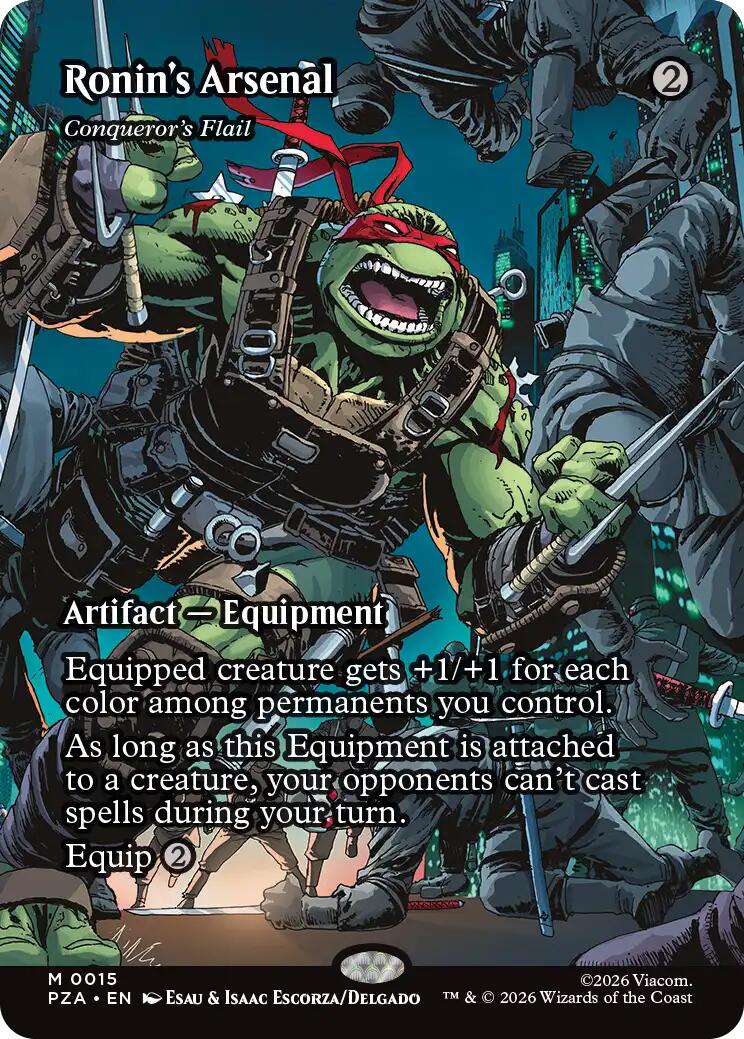 Ronin's Arsenal - Conqueror's Flail (Borderless) [Teenage Mutant Ninja Turtles Eternal-Legal] | Anubis Games and Hobby