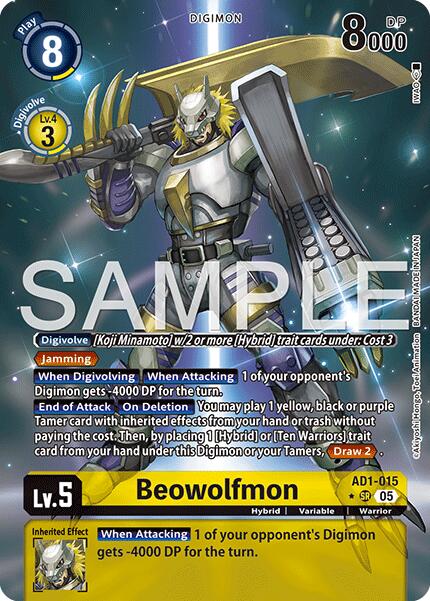 Beowolfmon [AD1-015] (Alternate Art) [Advanced Booster Digimon Generation] | Anubis Games and Hobby