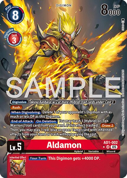 Aldamon [AD1-002] (Alternate Art) [Advanced Booster Digimon Generation] | Anubis Games and Hobby