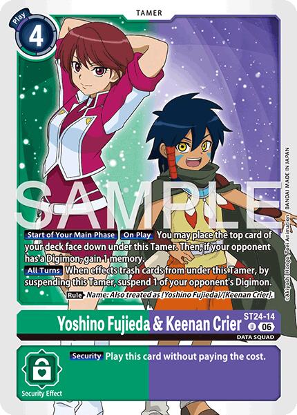 Yoshino Fujieda & Keenan Crier [ST24-14] [Starter Deck: Data Squad] | Anubis Games and Hobby