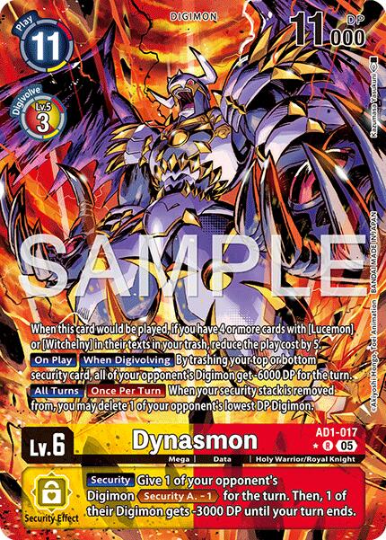 Dynasmon [AD1-017] (Alternate Art) [Advanced Booster Digimon Generation] | Anubis Games and Hobby
