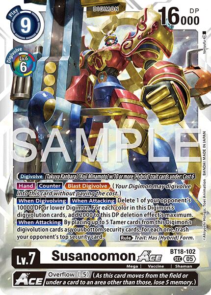 Susanoomon ACE [BT18-102] (Reprint) [Advanced Booster Digimon Generation] | Anubis Games and Hobby