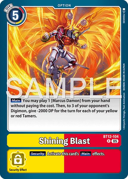Shining Blast [BT12-104] (Reprint) [Advanced Booster Digimon Generation] | Anubis Games and Hobby