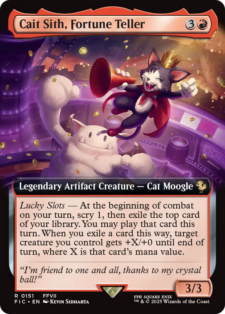 Cait Sith, Fortune Teller (Extended Art) [FINAL FANTASY Commander] | Anubis Games and Hobby