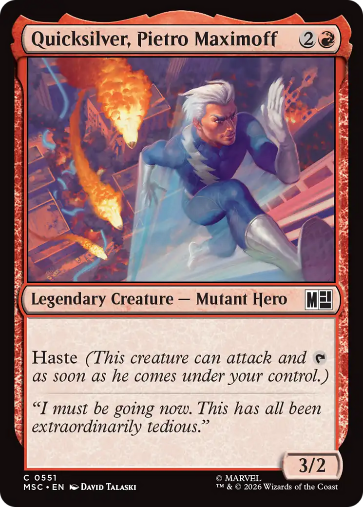 Quicksilver, Pietro Maximoff (0551) [Marvel Super Heroes Commander] | Anubis Games and Hobby