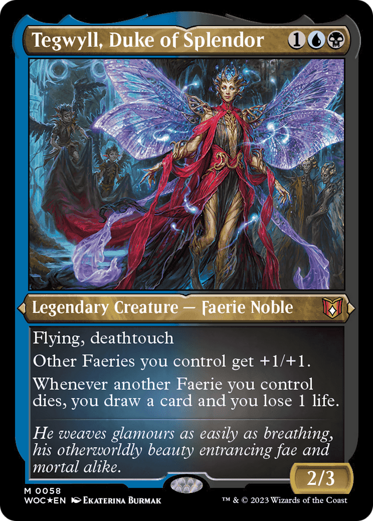 Tegwyll, Duke of Splendor (Display Commander) [Wilds of Eldraine Commander] | Anubis Games and Hobby
