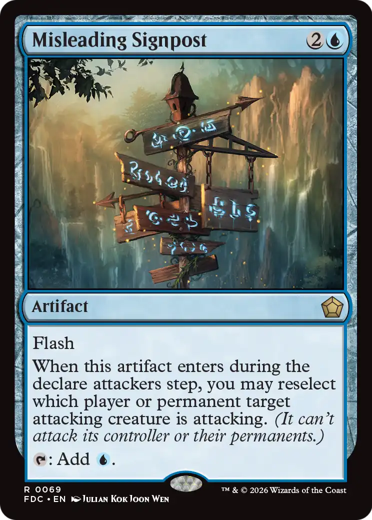 Misleading Signpost [Foundations Commander] | Anubis Games and Hobby
