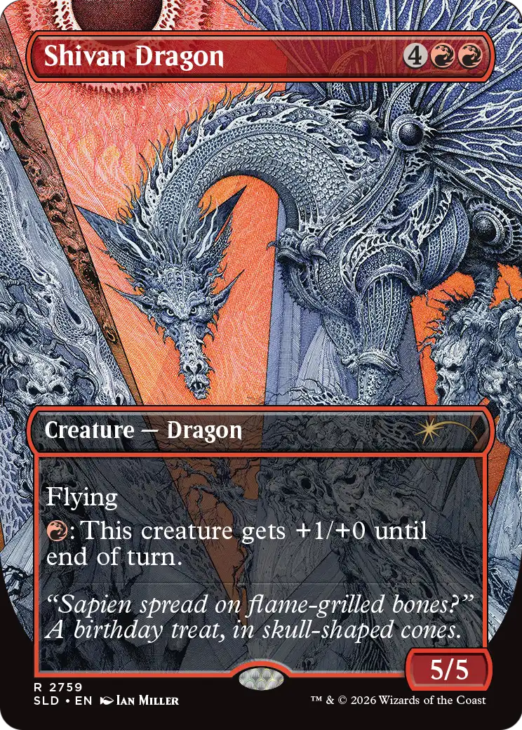 Shivan Dragon (2759) [Secret Lair Drop Series] | Anubis Games and Hobby