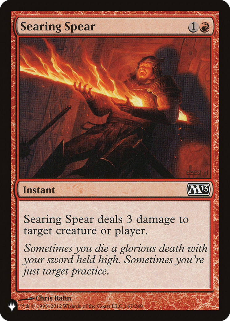 Searing Spear [The List Reprints] | Anubis Games and Hobby