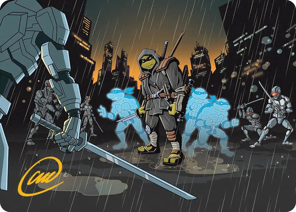 The Last Ronin's Technique Art Card (Gold-Stamped Signature) [Teenage Mutant Ninja Turtles Art Series] | Anubis Games and Hobby