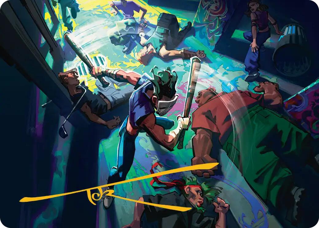 Pain 101 Art Card (Gold-Stamped Signature) [Teenage Mutant Ninja Turtles Art Series] | Anubis Games and Hobby